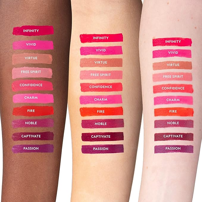 YENSA Vibrant Silk Hydrating Lip Stick - Long Lasting Lipstick with Hyaluronic Acid, Vitamin E & Super Oils - High Pigment Color & Semi Glossy Finish - Moisturizing Formula - Ignite (0.12 oz)