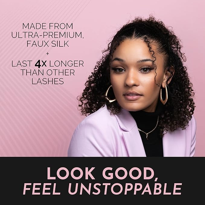 Luxillia Magnetic Eyeliner & Lashes Kit 10 Piece Set (Clear & Black) – Natural Effect, Reusable Fake Lashes, Strong Hold, No Glue Required