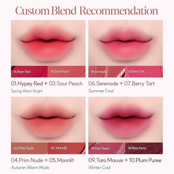 Espoir Couture Lip Tint Fitting Blur #9 Taro Mauve 0.14oz | Soft and Creamy Color for Blurry Lip Look | Smudge-Proof Fixing Lip Stain | Lightweight and Comfortable Matte Finish