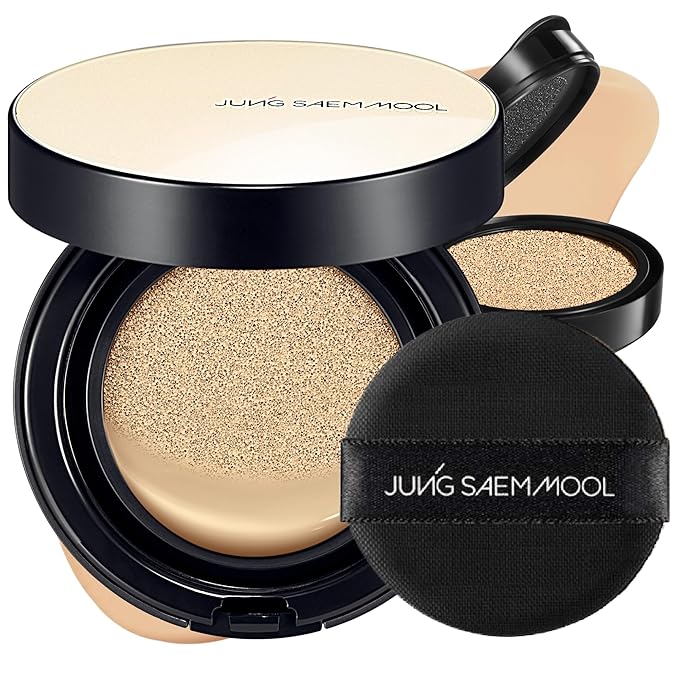 [JUNGSAEMMOOL OFFICIAL] Essential Skin Nuder Cushion (05 Light) | Refill Included | Natural Finish | SPF50 Broad Spectrum | Makeup Artist Brand | Cream Foundation