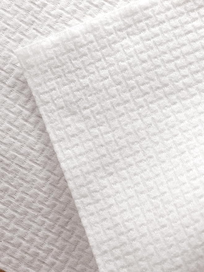 Mei Apothecary XL DermaTowel Disposable Face Towels, 50 Count Facial Cloths for Washing Face & Makeup Removal, 10x12"