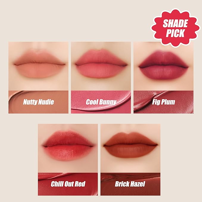Touch in Sol Vegan Again Blur Core Lip Tint (#Nutty Nude) - Long Lasting, High Pigment Velvet Matte Lip Stain – Lightweight Smooth Blur Finish
