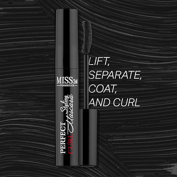 Perfect Curl Curling Lash Lift Lengthening Mascara that Holds Curl, Best Curling Mascara for Curly Lashes | No Flaking, Smudging, or Clumping, 0.21 Fl Oz