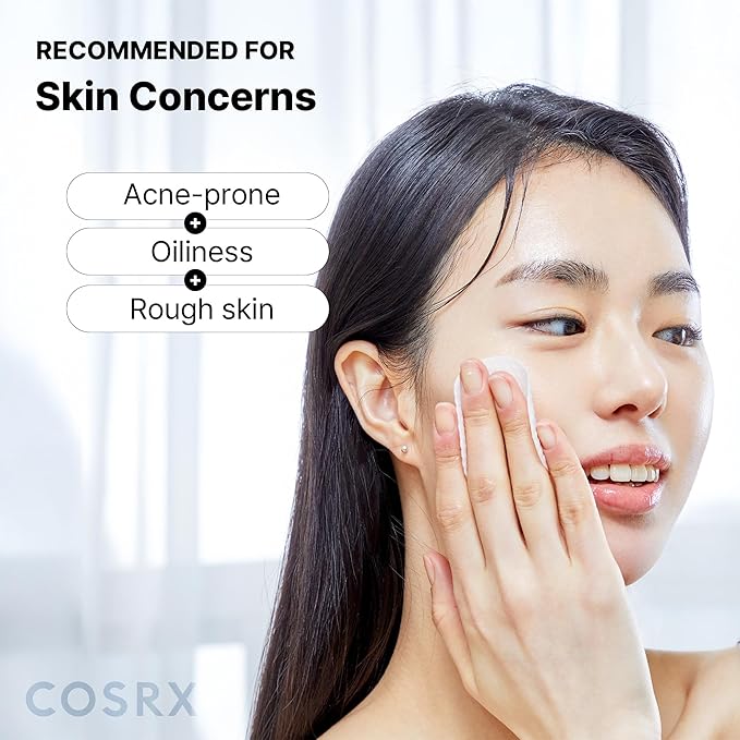 COSRX BHA Toner Pads, 70 Sheets, Exfoliating Pads for Dead Skin & Blackheads, Minimize Pores, Prevent Breakouts, Smooth Skin Texture, Korean Skin Care, Stocking Stuffers, Holiday Gifts,Gifts For Women