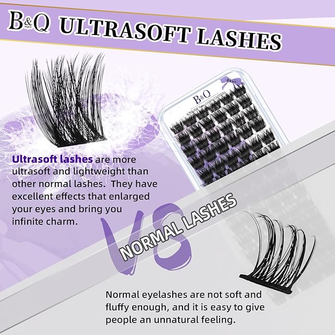 Lash Clusters F01 Fluffy Individual Lashes 84 Pcs Ultralight Eyelash Clusters DIY Cluster Eyelash Extensions at Home Wispy Lash Extension Light as Feather Cluster Lashes (F01-D-8-18mm)
