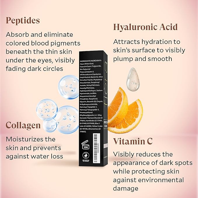 Fièra Luxury Concealer & Foundation with Anti-Aging Ingredients - Full Coverage for Dark Circles, Wrinkles, Fine Lines, and Spots, All-Day Wear For Mature Skin - Caramel, 0.5 FL. OZ. / 15 ML