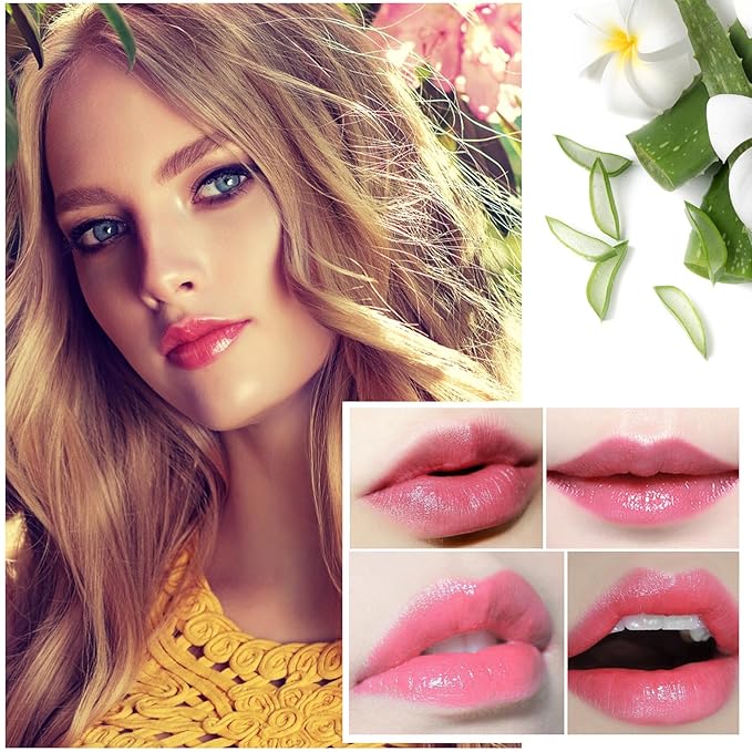 2PCS Jelly Lipstick,Moisturizing Color Changing Lip Balm Lipstick,Waterproof Temperature Color Change Lip Gloss (A)