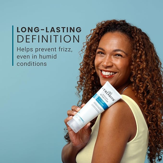CURLSMITH - In-Shower Style Fixer - Vegan Extreme Hold Styling Gel for Dry, Wavy, Curly or Coily Hair (8oz)