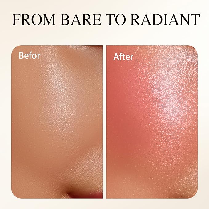 Luminous Blush Powder-Multi-Use Formula, Ultra-Fine & Smooth, Longer-Lasting Wear with Natural Luminous Glow (01#)