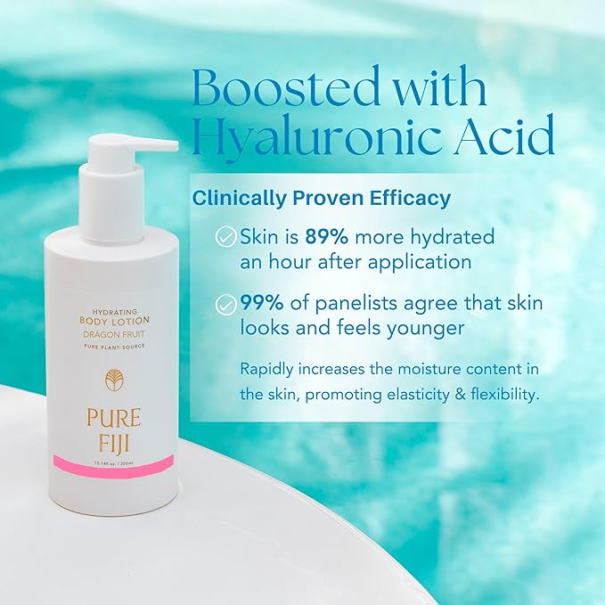 PURE FIJI Hydrating Body Lotion, Dragon Fruit (10.14 Fl.Oz /300ml)