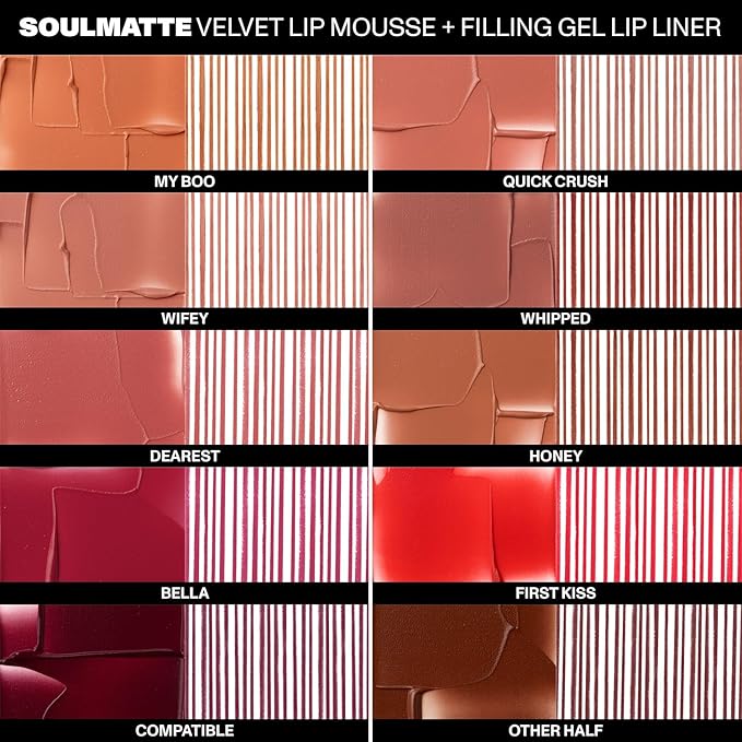 Morphe Soulmatte Filling Gel Lip Liner - Ultra Creamy Lip Liner with a Matte Formula - Defines, Contours & Reshapes Lips for a Soft Focus, Long-Lasting Finish - Other Half (0.007 oz)
