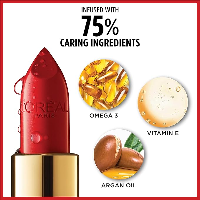 L'Oreal Paris Makeup Colour Riche Original Creamy, Hydrating Satin Lipstick, 251 Wisteria Rose, 1 Count