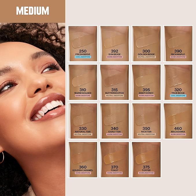 Revlon Liquid Foundation, ColorStay Face Makeup for Combination & Oily Skin, SPF 15, Medium-Full Coverage with Matte Finish, 315 Butterscotch, 1 Fl Oz