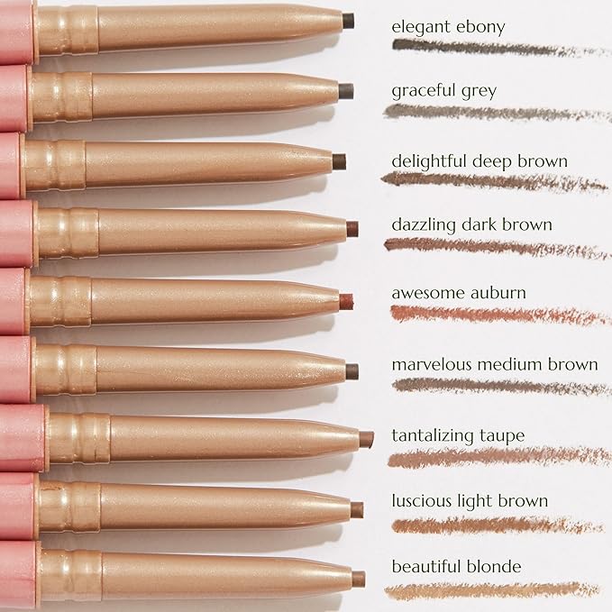 Chella Eye Brow Pencil – Easy-to-Use Brow Definer for Shaping, Filling & Blending – Long-Wear Ebony Eyebrow Pencils for Women with Precise Tip (Ebony)
