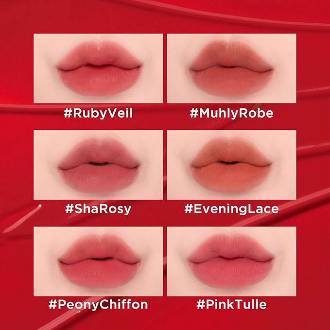 JUNG SAEM MOOL LIP-PRESSION See-Through Tint 0.14 Fl Oz, Soft Blurred Velvet Tint with Lightweight Long lasting Hydration, Seamless Fit Texture, Mood Tone Color, Korean Lip Makeup (MUHLY ROBE)