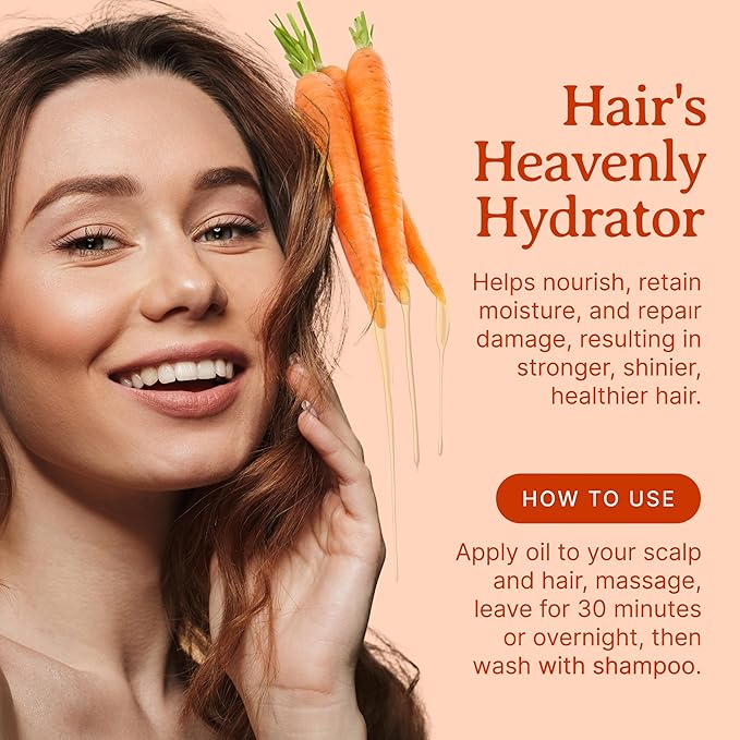 Bella Terra Oils - Organic Carrot Seed Oil 4 oz - Dive into Carotene's Natural Power, High in Essential Fatty Acids, Experience Luxurious Skin Nourishment
