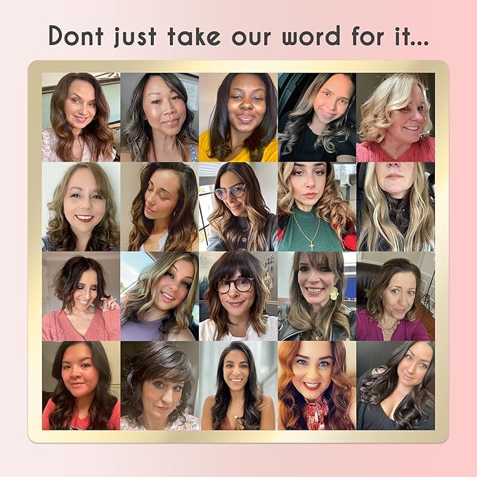 ELLA BELLA® Curling Iron 1 Inch & Hair Protection Oil • Professional Hair Curler • Curling Wand • Ceramic Curling Irons • Transform Your Look in Seconds • Suitable for All Hair Types