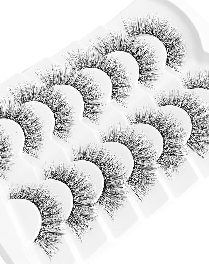 Onlyall Wispy Lashes Natural Flared False Eyelashes Fake Lashes A70