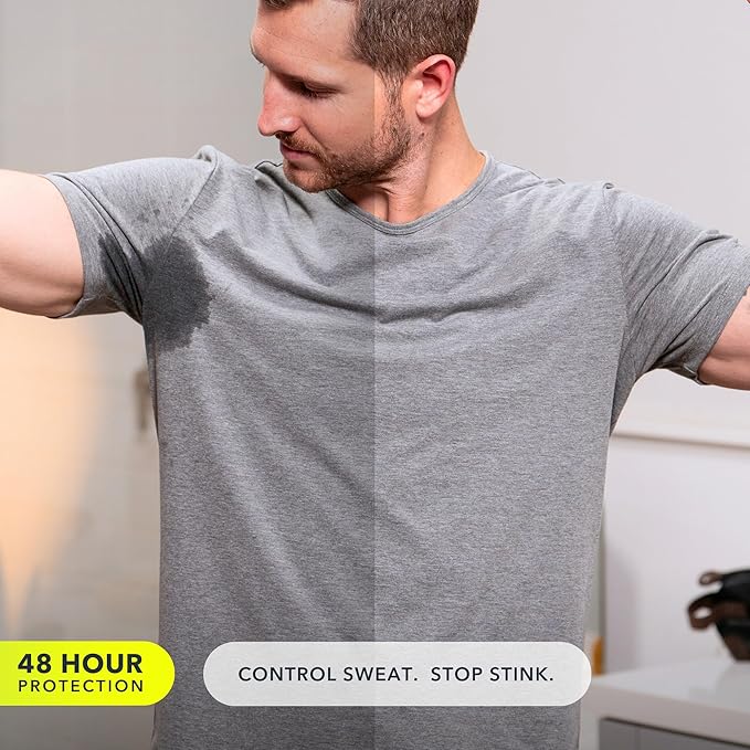 SweatBlock Deodorant Antiperspirant for Women & Men | 48 Hour High Degree Sweat & Odor Protection | Non Irritating Smooth Glide | Coastal Fresh Scent (1 Pack)