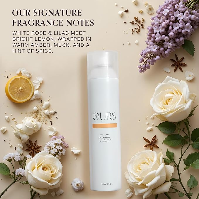 On-Time Dry Shampoo For Women | Professional Full-Size Sulfate, Paraben, & Cruelty Free Spray with Nourishing Formula | Award-Winning Soft Volume Refresh for All Hair Types | 8.5 oz