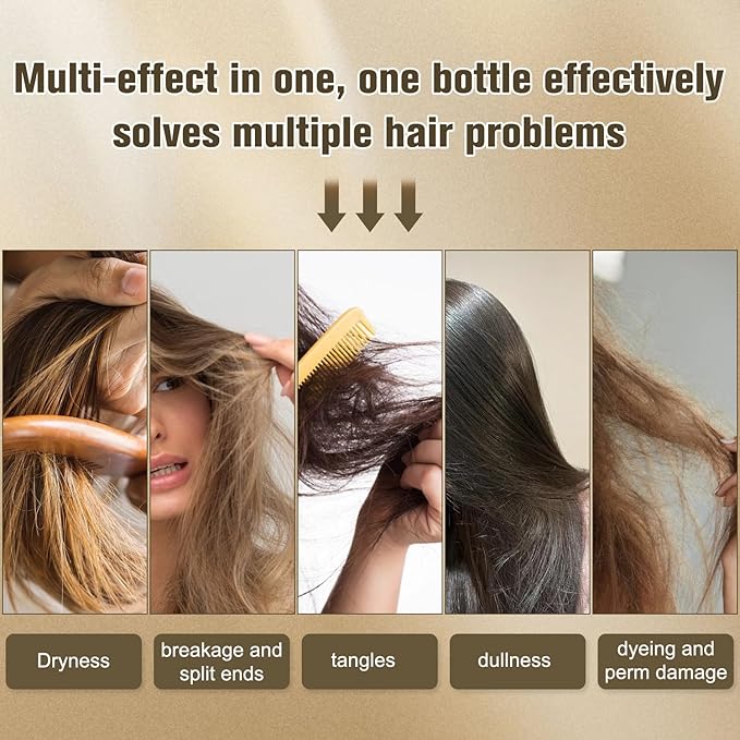 Hair Mask,8s Revitalizes Hot Dyeing Damaged Hair, Professional Keratin Treatment Instantly Smooths Frizz Daily Care Perm And Dye Repair Conditioner,Deep Moisture Repair Mask for All Hair