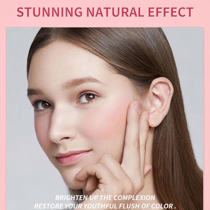 8 Color Multi-use Face Cream Blush Stick for Cheeks, Hydrating Long Lasting Makeup Blush Highlighter Stick for Cheeks Eyes Lips for Women(06)