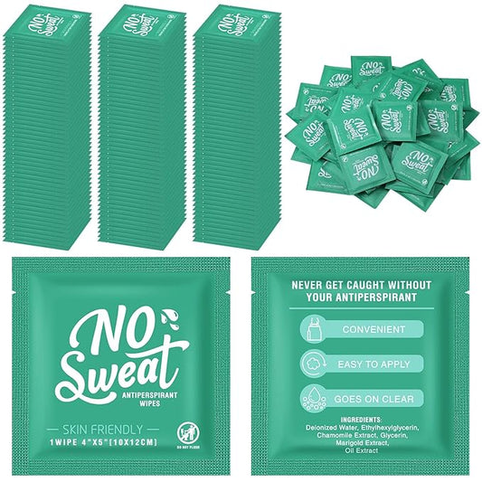 Timgle 150 Pcs Mini Travel Deodorant Wipes Individually Wrapped Armpit Antiperspirant Deodorant Sweat Body Wipes for Women Men Teens Sports Travel Clean Skin Underarm Excessive Sweating(Fresh)