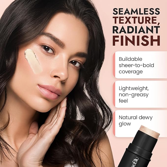 Organic Blush Tube, Chardonnay - 100% Natural Vegan Cream Blush Sticks, Multi-Use Bronzer, & Highlighter for Lips, Cheeks & Eyes, Buildable Shimmer, Gluten-Free, Paraben-Free, Made in USA
