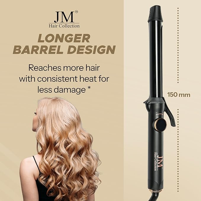 Curling Iron – 1 Inch Ceramic Barrel with Adjustable Heat, Fast Heat-Up & Frizz-Free Shine – Professional Curling Wand for Long-Lasting Curls & Waves – for All Hair Types