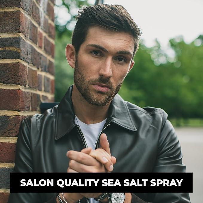 Sea Salt Hair Spray for Men | Messy/Textured Look | Firm All-Day Hold - Matte Finish | 8.8 Fl Oz (250ml)