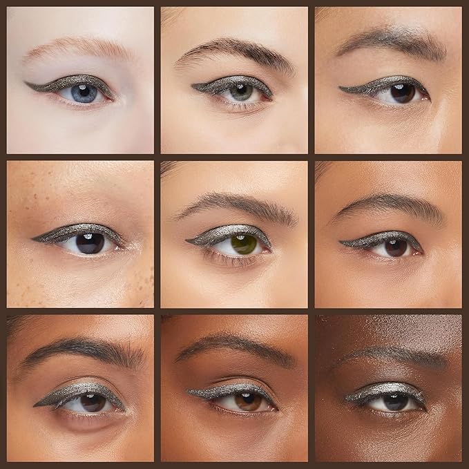 Palladio Wooden Eyeliner Pencil, Thin Pencil Shape, Easy Application, Firm yet Smooth Formula, Perfectly Outlined Eyes, Contour and Line, Long Lasting, Rich Pigment, Light Brown