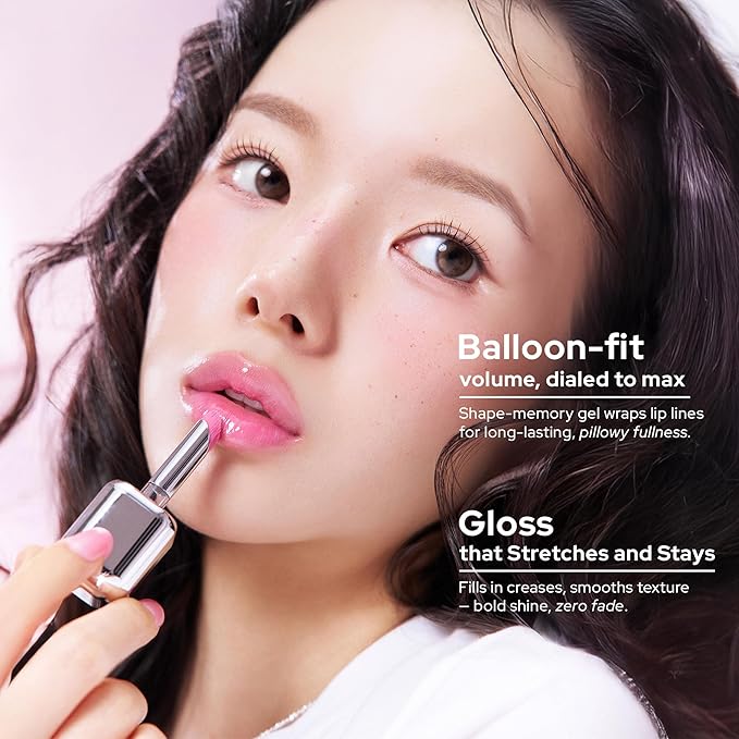 Unseen Balloon Tint, 6 Colors Set for All Skin Types. Buildable Color, Long Lasting Glossy Lip Stains, Lightweight Lip Gloss Make up (Delight, 1 Oz)