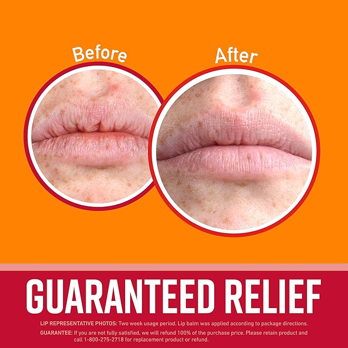 O'Keeffe's Lip Repair Lip Balm with Cherry & Vitamin E Oil - Stick (3 Pack) - Moisturizer for Extremely Cracked, Dry Lips