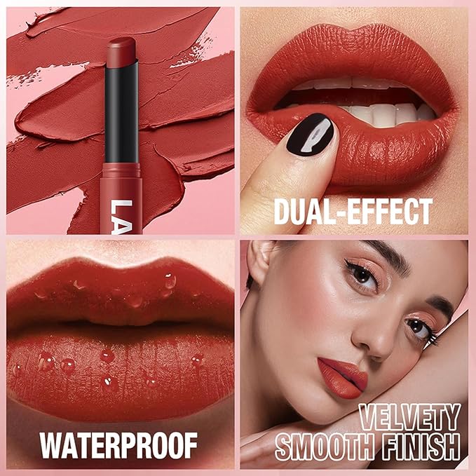 MĒTYSUR Matte Lipstick - Non-Sticky, Long-Lasting & Waterproof Lipstick for Women, Richly Pigmented, Hydrating Lip Makeup with Smudge-Proof Formula, 1 Count, 0.07oz