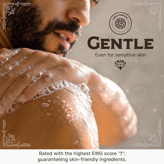 Castile Liquid Body Wash for Sensitive Skin – Natural Shampoo for Men with Olive Oil, Cocoa Butter & Coconut Oil – Tobacco Vanilla by Carolina Castile (Tobacco Vanilla, 1 Gallon)