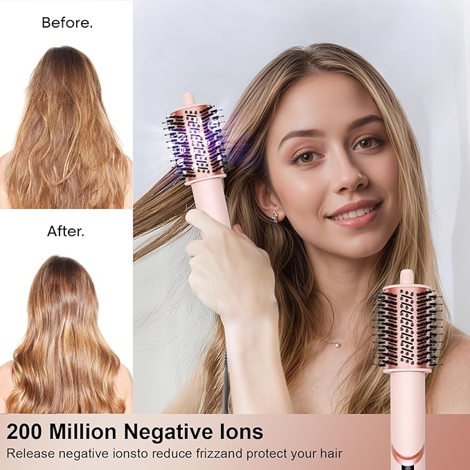 9 in 1 Wrap Air Hair Styler & Blow Dryer Brush - 110,000 RPM High-Speed, Foldable Ionic Hot Air Styler for Fast Drying, Volumizing & Curling, Multi-Styling Tool (Holiday Gifts for Women)