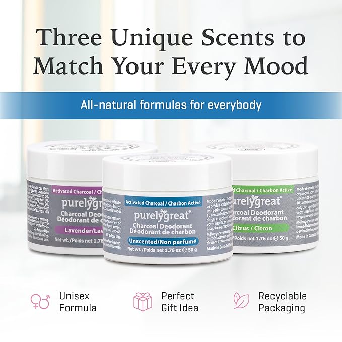 Purelygreat Charcoal Deodorant (Charcoal Unscented)