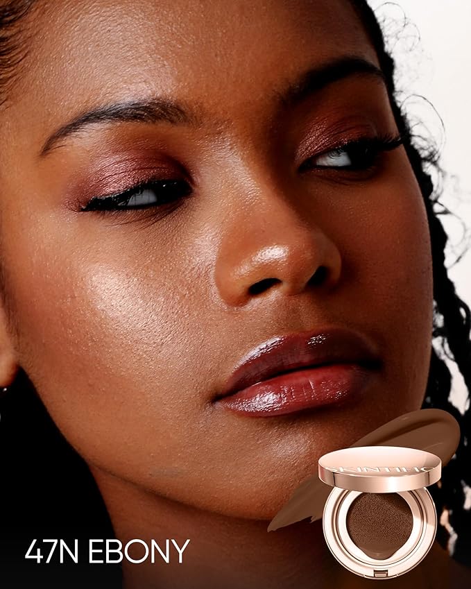 Full Coverage Cushion Foundation, Weightless, Skin Fit, Satin Glow Finish, Oil-Control Waterproof Foundation, Sweatproof Flawless BB Cream CC Korean Makeup