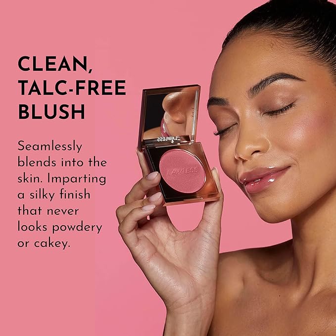 LAWLESS Make Me Blush Talc Free Velvet Blush, Dessert Rose, Pink, 0.18 Ounce