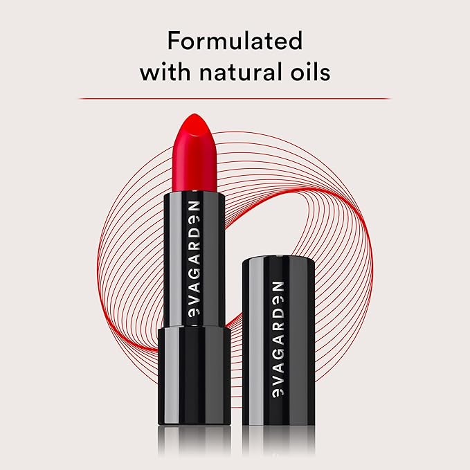 Classy Lipstick - Formulated with Natural Oils - Envelopes Your Skin with Satin Effect - Light, Pigmented Blend Gives Full Coverage and Chic Finish Instantly - 612 Flame Scarlet - 0.1 oz
