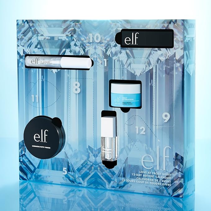 e.l.f. Love at Frost Sight 12-Day Advent Calendar 2025, Skincare Essentials & Festive Makeup In Limited-Edition Shades, Vegan & Cruelty-Free