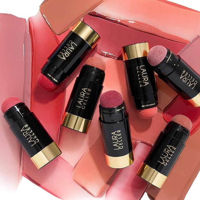 LAURA GELLER NEW YORK Serum Blush Tint, Lightweight Liquid Blush for Cheeks, Weightless Watercolor Sheer Finish, Blushing Berry