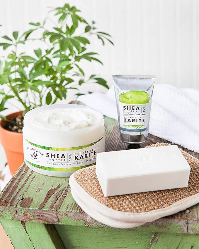 Pre de Provence Beurre De Karité Moisturizing Collection, Shea Butter Enriched Nourishing, Body Butter, 500 ML, Unscented