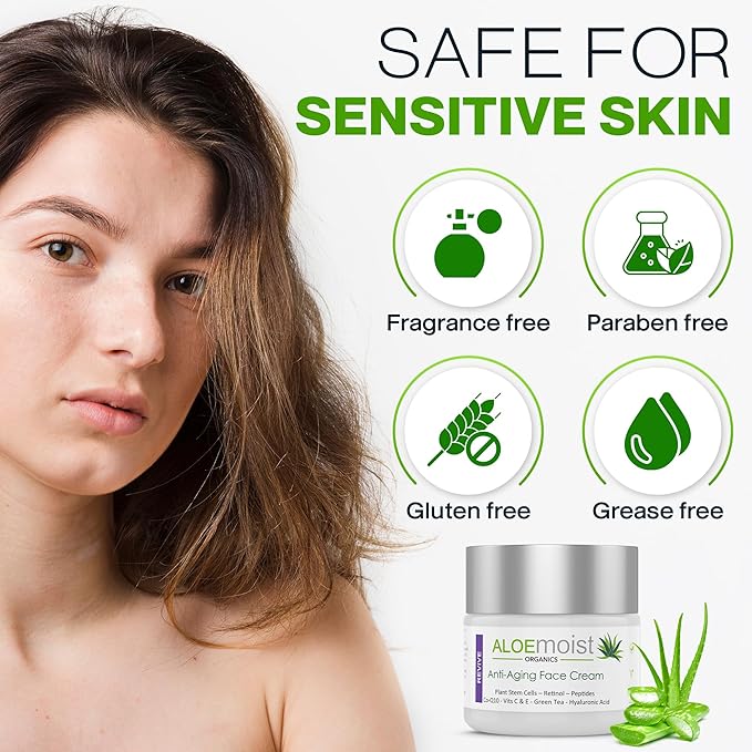 Advanced Retinol Cream for Face | Revive Anti Aging Face Cream for Women & Men - Topical Retinoid Wrinkle Repair Day or Night Moisturizer – Organic Retinol Facial Moisturizer for Aging Skin Care