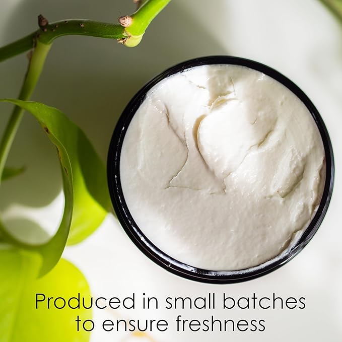 Lavender Body Butter with Shea Butter, Jojoba & Lavender Essential Oil - Natural Lotion for Women, Non-Greasy Moisturizer for Dry Skin, Whipped Body Cream