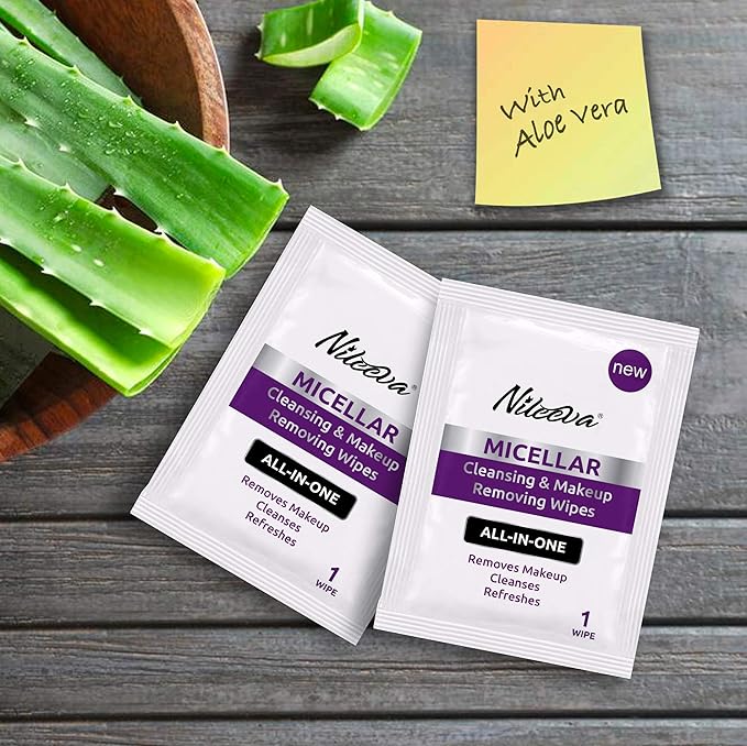Face Makeup Remover I Makeup Cleansing Wipes For Home, Travel or Hotels, Makeup Retail I SINGLE WIPES I Easy Dispensing Box For Hotels (1200 Wipes [24 Packs X 50 Wipes] Super Bulk Value)