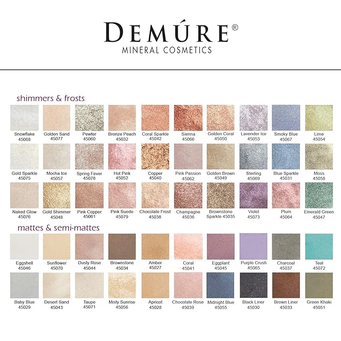 Demure Mineral Make Up (Smoky Blue) Eye Shadow, Shimmer Eyeshadow, Loose Powder, Glitter Eyeshadow, Eye Makeup, Natural Makeup, Natural Eyeshadow, Professional Makeup