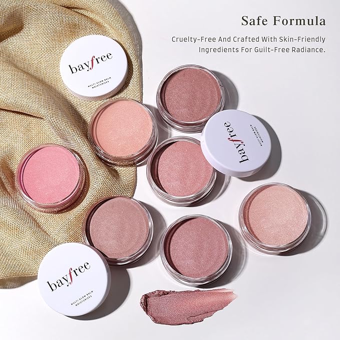 Multi Glow Balm, Cream Blush for Cheeks, Blush Balm Face Makeup, Radiant Finish, Hydrating, Creamy, Lightweight & Blendable Color, Face Makeup, 0.63 Oz