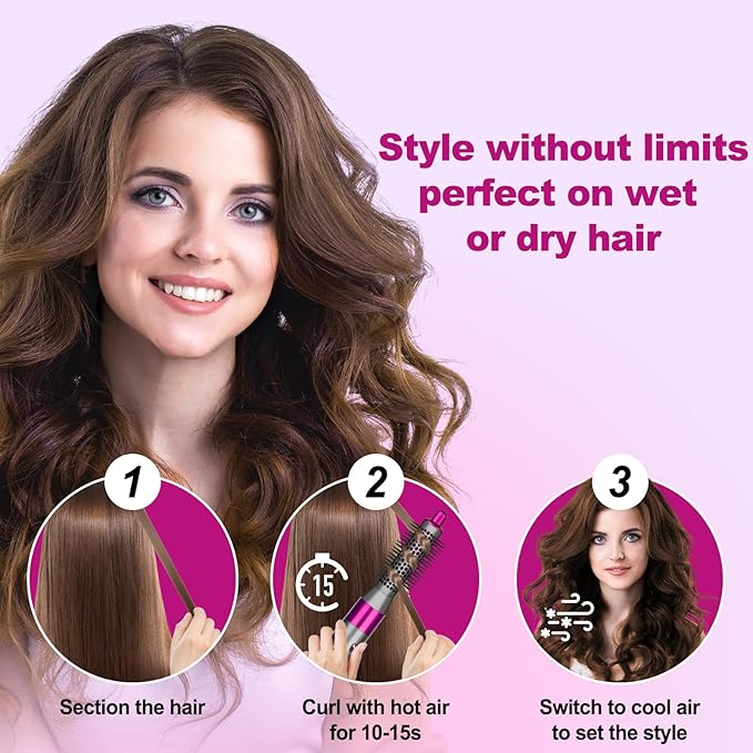 Small Round Volumizng Brush Attachment for Dyson Airwrap HS01 HS05 HS08, 20MM Smaller Tiny Round Brush Volume Boost Short to Medium Length Hair, Bangs to Creates Defined Bouncy Curls