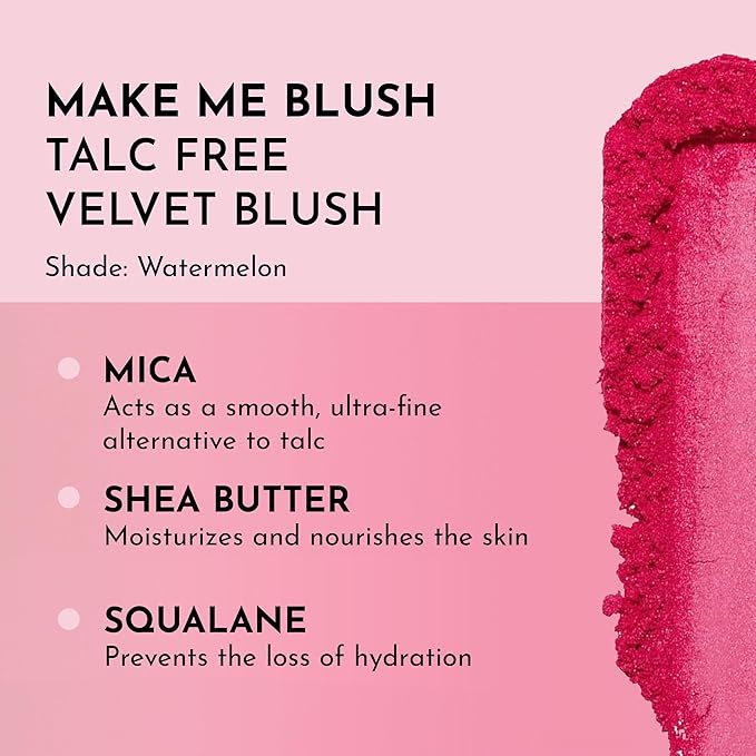 LAWLESS Make Me Blush Talc Free Velvet Blush, Watermelon, Pink, 0.18 Ounce